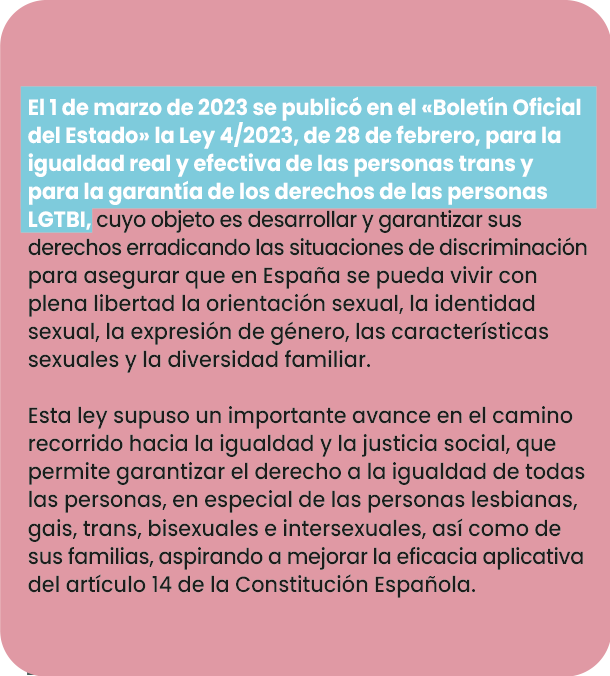 contexto ley Ley 4/2023, del 28 de febrero